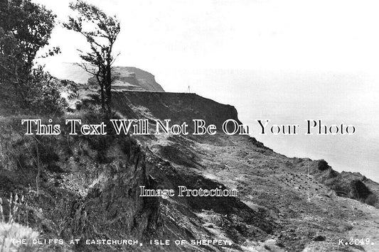 KE 4099 - The Cliffs At Eastchurch, Isle Of Sheppey, Kent c1955