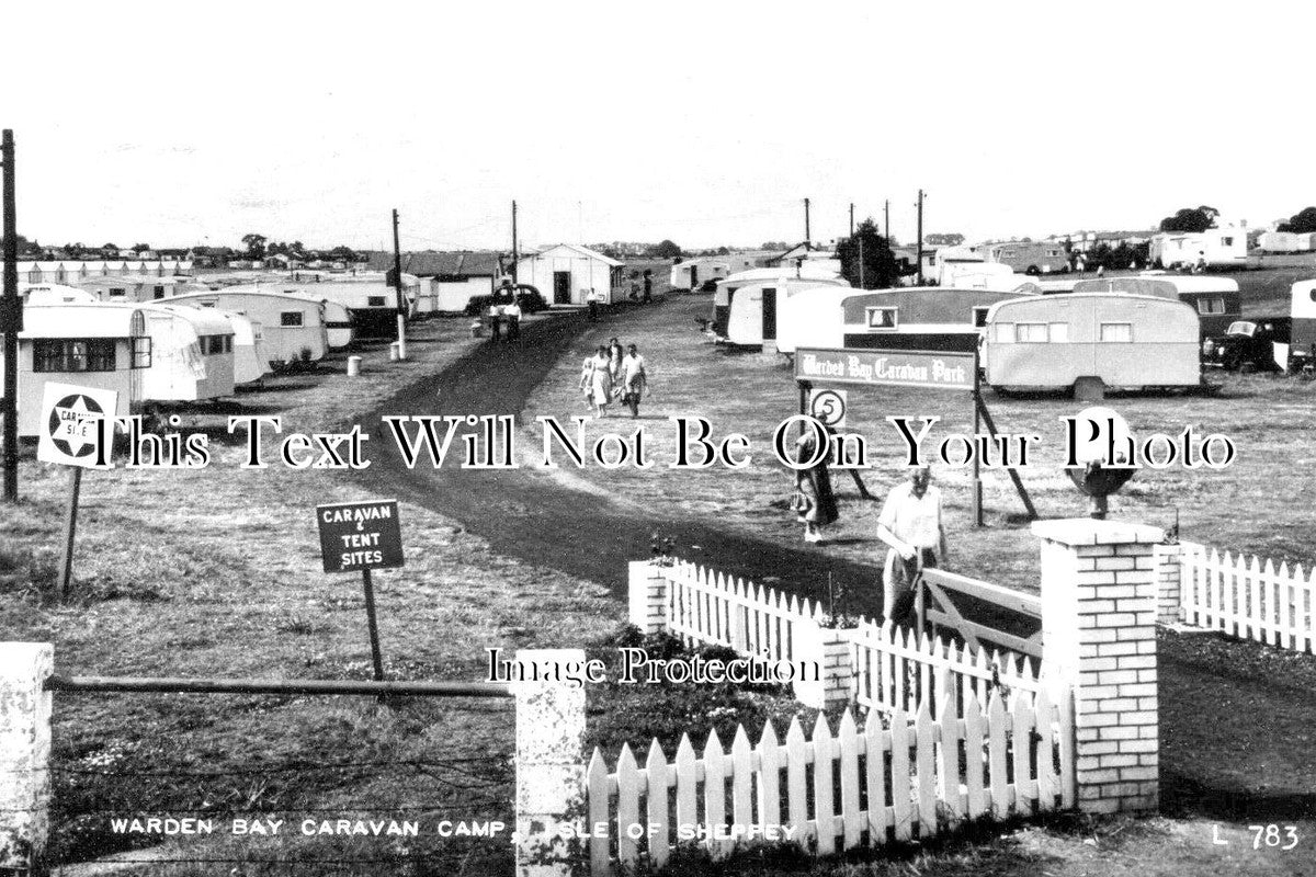 KE 4101 - Warden Bay Caravan Camp, Isle Of Sheppey, Kent c1957