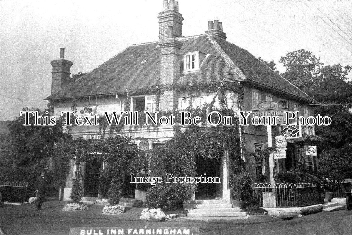KE 4106 - Bull Inn Pub, Farningham, Kent c1910