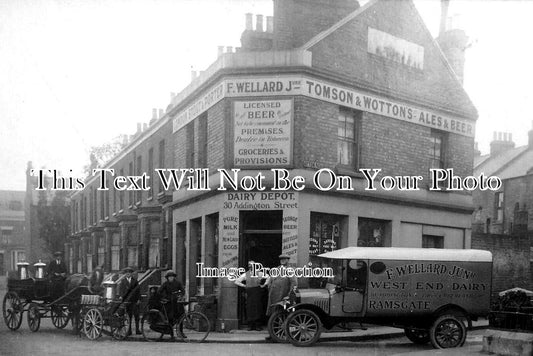 KE 4153 - Wellard West End Dairy Depot Shop, Ramsgate, Kent c1921