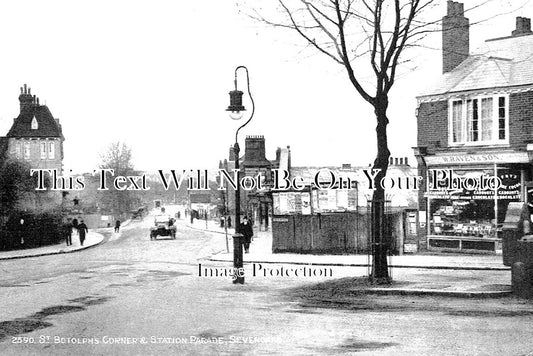 KE 4154 - St Boltolphs Church & Station Parade, Sevenoaks, Kent