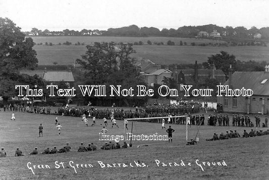 KE 418 - Green Street Green Barracks Parade, Orpington, Kent WW1