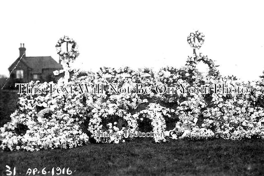 KE 4204 - Munitions Factory Explosion Funeral Tributes, Faversham, Kent 1916