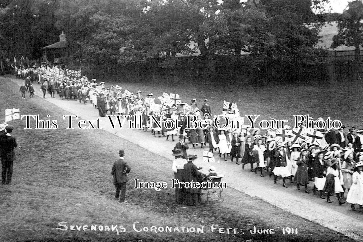 KE 4236 - Sevenoaks Coronation Fete, Kent 1911
