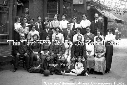 KE 4249 - Central Boarding House Staff, Cranbourne Place, Kent c1913