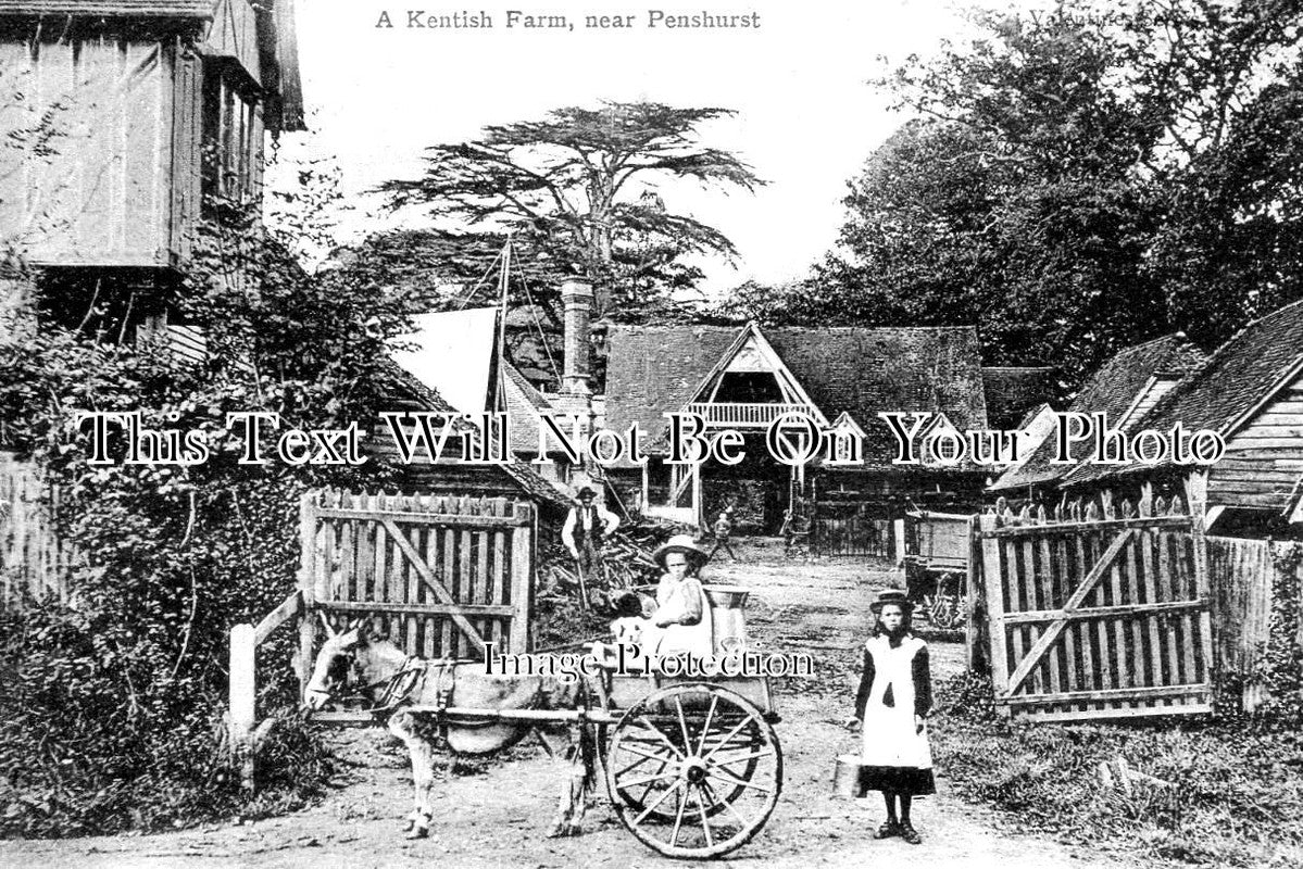 KE 4263 - A Kentish Farm Near Penhurst, Kent c1906