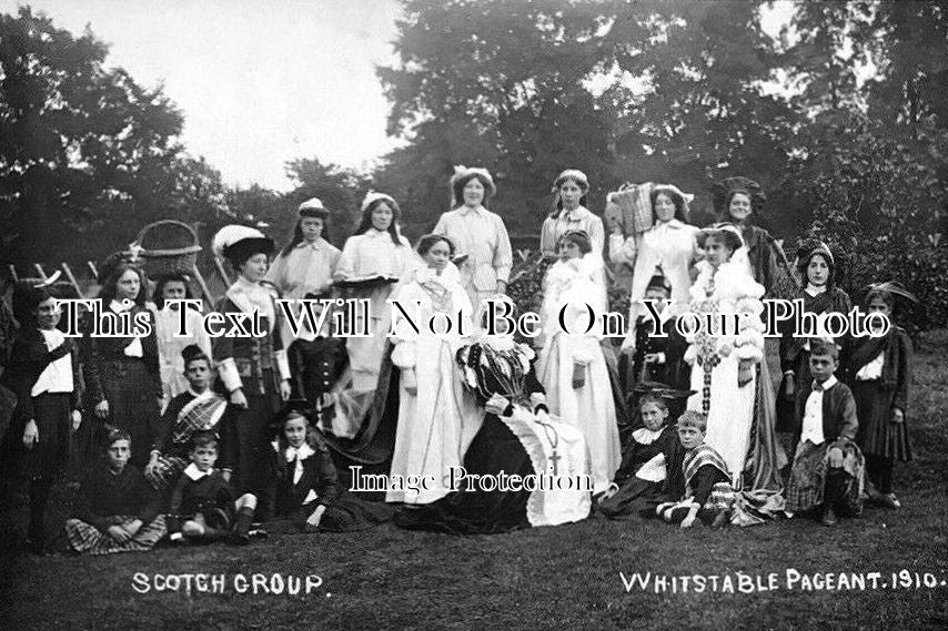 KE 4277 - Scotch Group, Whitstable Pageant, Kent c1910