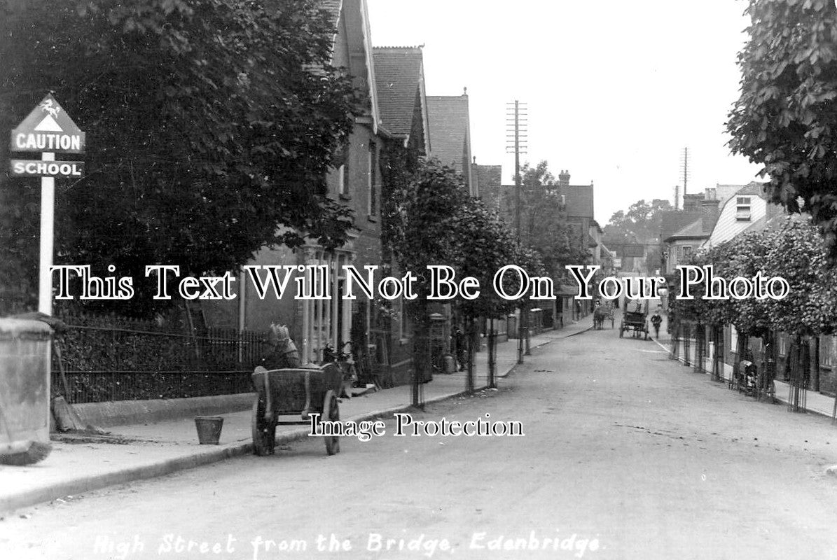 KE 4347 - High Street From The Bridge, Edenbridge, Kent