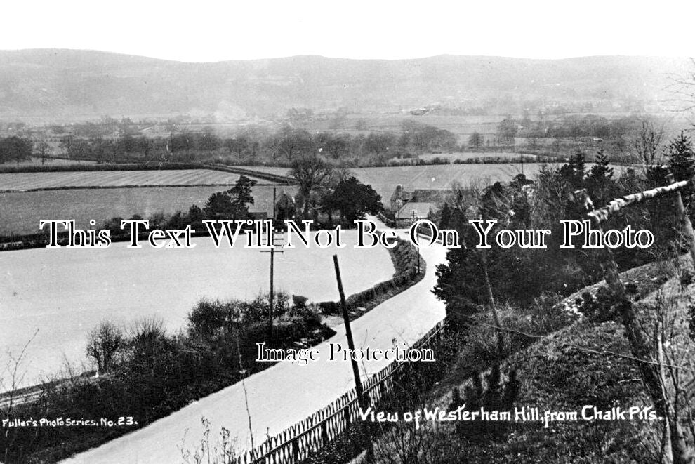 KE 4363 - View Of Westerham Hill From Chalk Pits, Kent