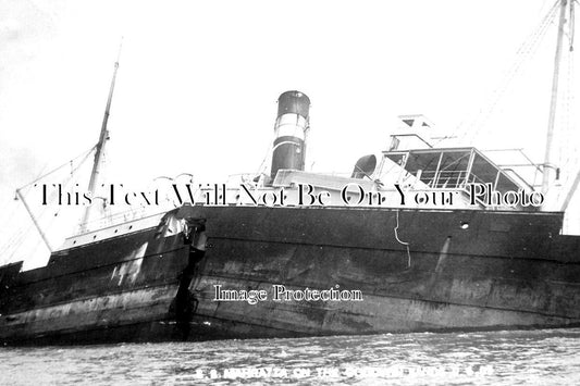 KE 4413 - SS Mahratta On Goodwin Sands, Kent c1909