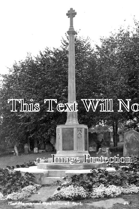 KE 4487 - Speldhurst War Memorial, Kent