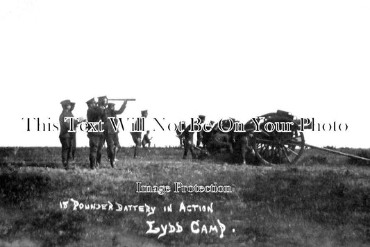 KE 4517 - 15 Pounder Battery Gun, Lydd Camp, Kent 1909