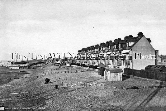 KE 454 - Wave Crest & Beach, Whitstable, Kent c1923