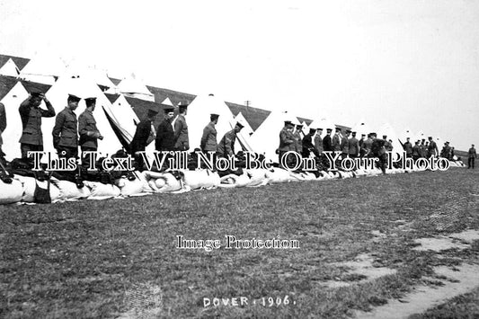KE 4579 - Dover Military Camp, Kent c1906