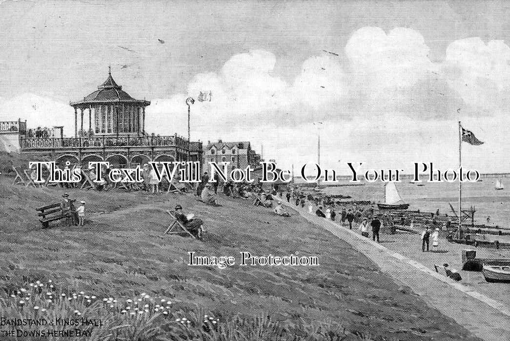 KE 463 - Bandstand & Kings Hall, The Downs, Herne Bay, Kent