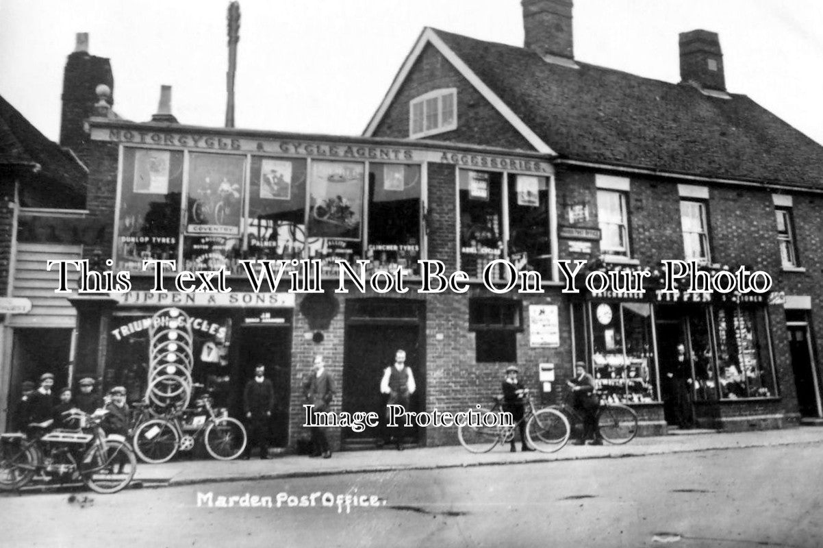 KE 464 - Post Office & Motorcycle Shop, Marden, Kent