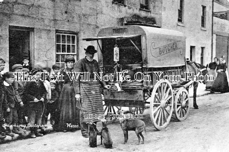KE 4720 - Hawking Butchers Cart, Kent c1905