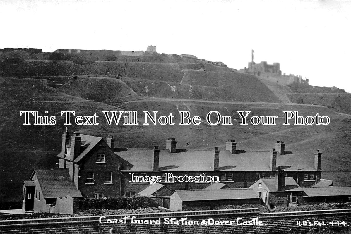 KE 4728 - Coast Guard Station & Dover Castle, Kent c1911