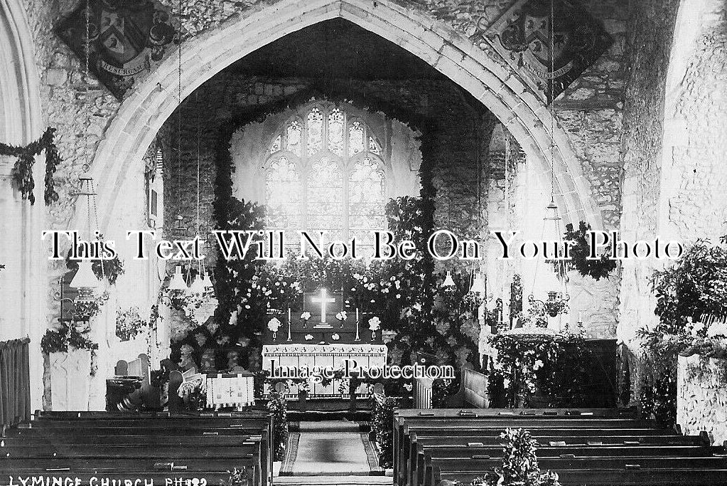 KE 4803 - Lyminge Church Interior, Kent c1913