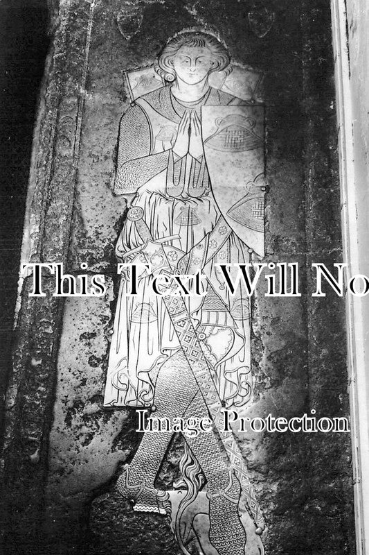 KE 4894 - Brass Of Sir Robert De Septvans, Chartham Church, Kent