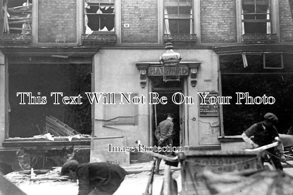 KE 4930 - Bull & George Hotel Air Raid Bomb Damage, Ramsgate, Kent 1915 WW1