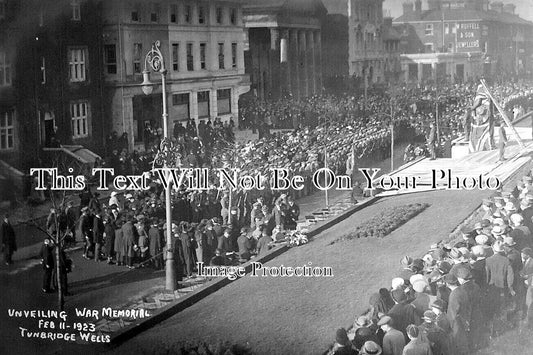 KE 5032 - Unveiling Tunbridge Wells War Memorial, Kent 1923 WW1