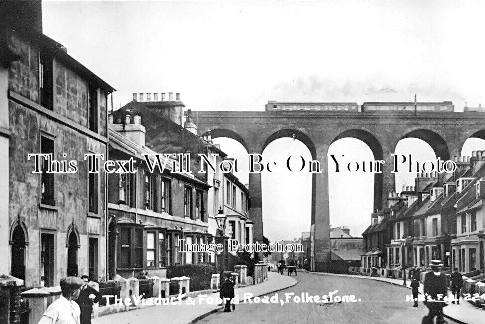 KE 5059 - The Viaduct & Ford Road, Folkestone, Kent