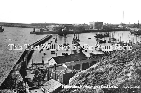 KE 5092 - Folkestone Harbour From East Leas, Kent