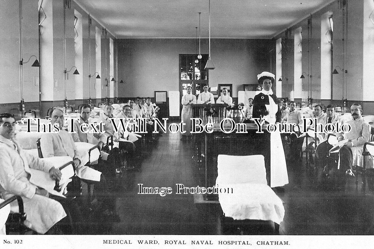 KE 5128 - Medical Ward, Royal Naval Hospital, Chatham, Kent