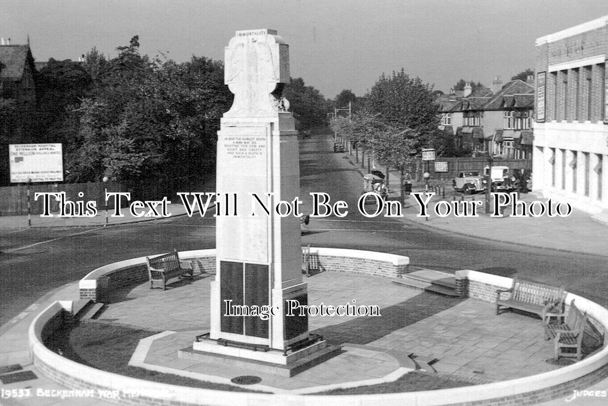 KE 5156 Beckenham War Memorial, Kent JB Archive