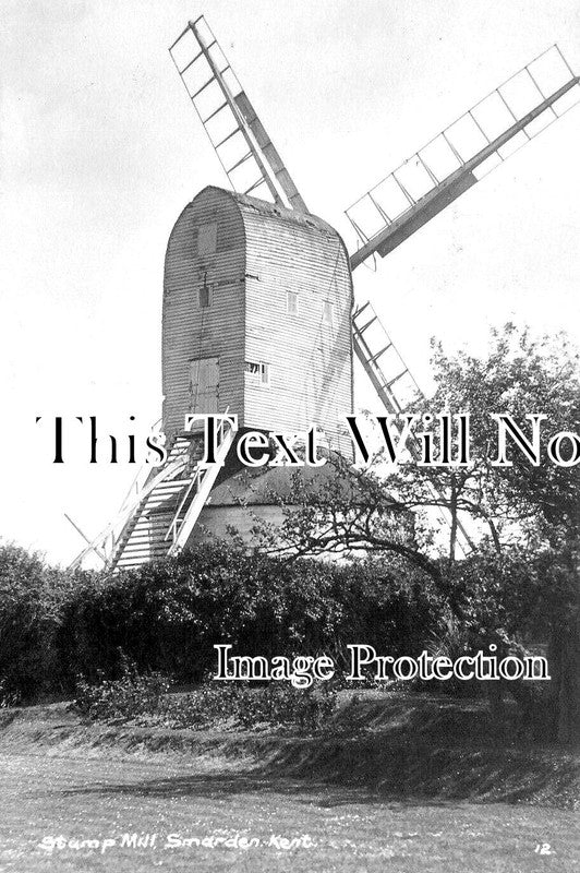 KE 5250 - Stump Mill, Smarden Windmill, Kent c1923