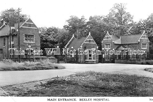 KE 5273 - Main Entrance, Bexley Hospital, Kent c1952