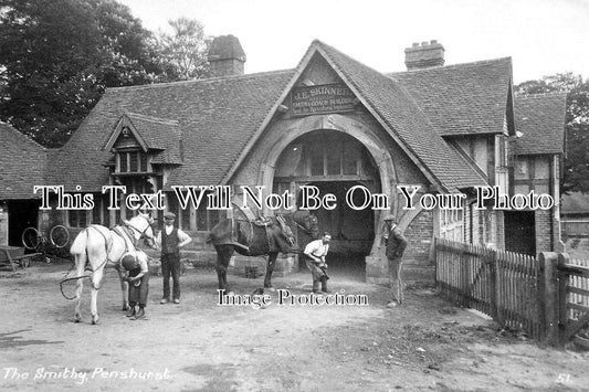 KE 5313 - The Smithy, Penshurst Blacksmith, Kent c1913