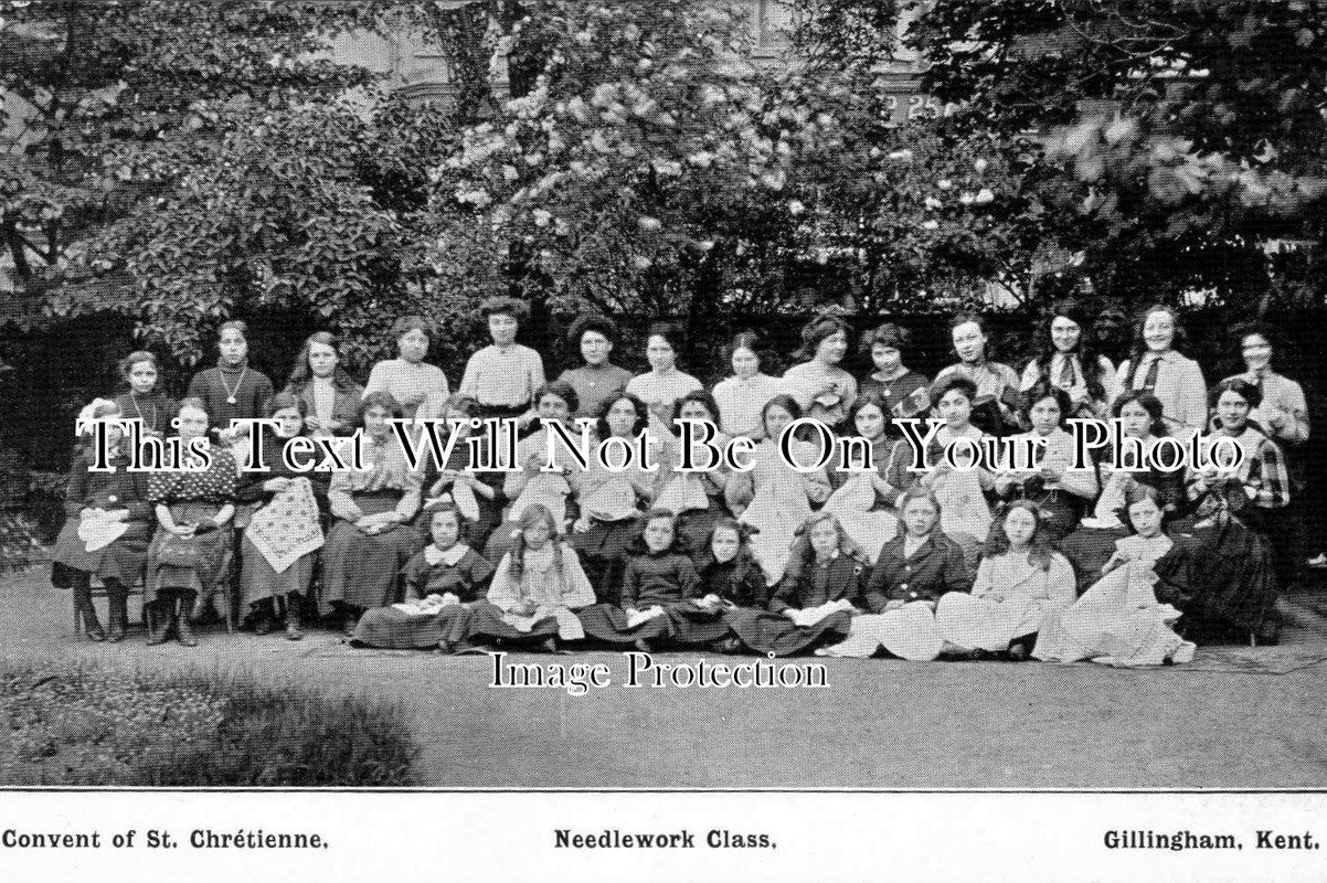 KE 533 - Needlework Class, Convent Of St Catherine, Gillingham, Kent