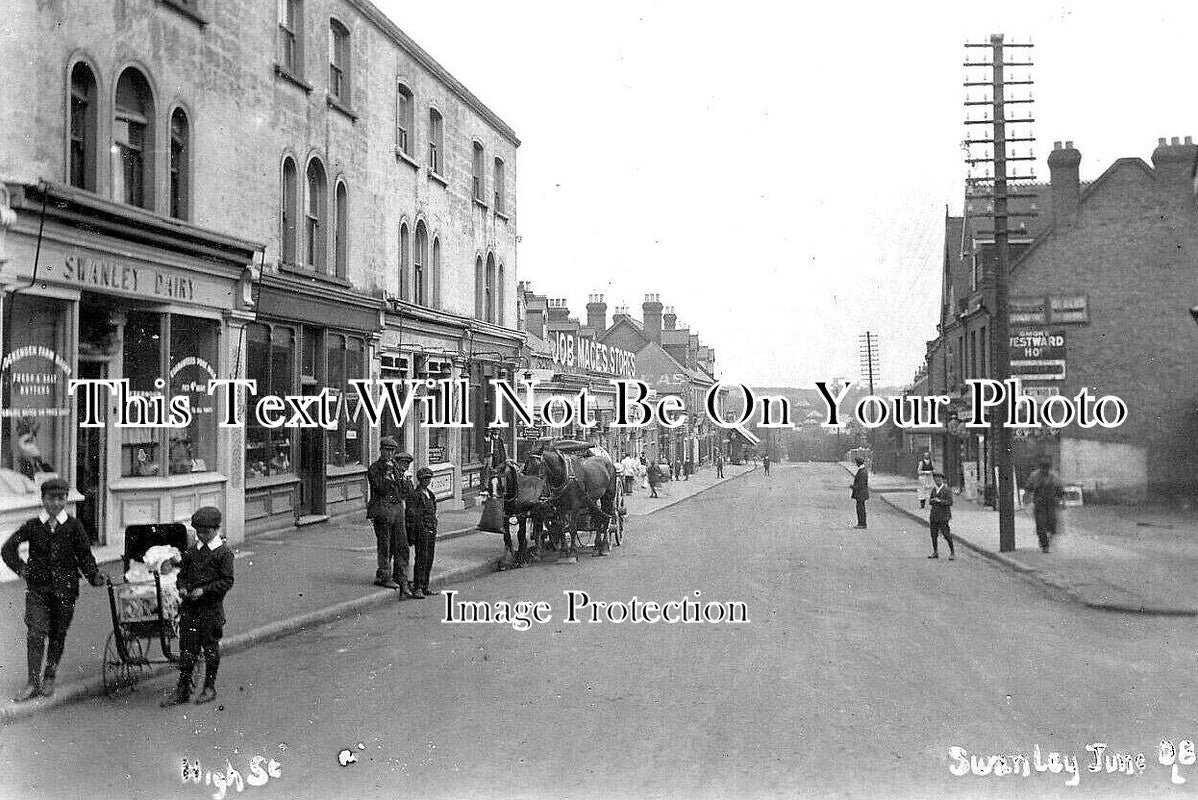 KE 5382 - The High Street, Swanley, Kent c1908