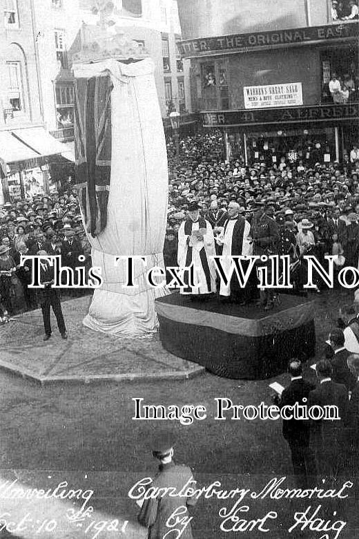 KE 5420 - Unveiling Canterbury War Memorial, Kent 1921