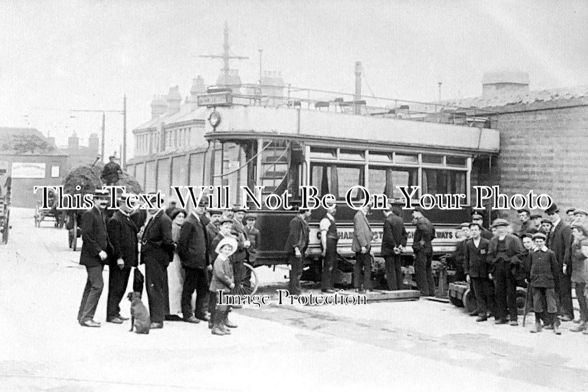 KE 5462 - Chatham Tram Car Accident, Brompton, Kent 1908