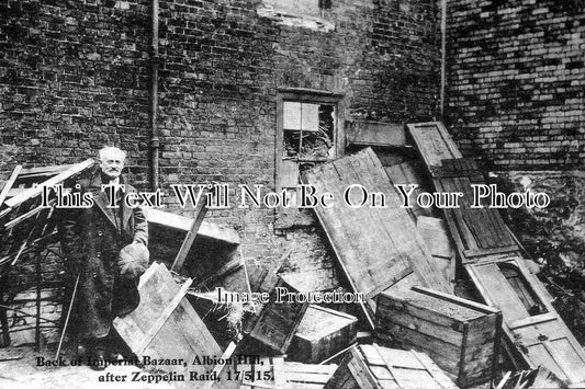 KE 5501 - Imperial Bazaar Zeppelin Riad, Albion Hall, Ramsgate, Kent 1915 WW1
