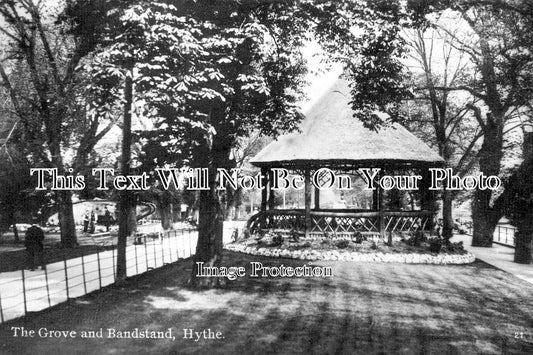 KE 5513 - The Grove & Bandstand, Hythe, Kent c1929
