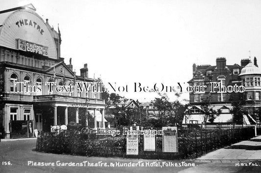 KE 5536 - Pleasure Gardens Theatre & Hunderts Hotel, Folkestone, Kent