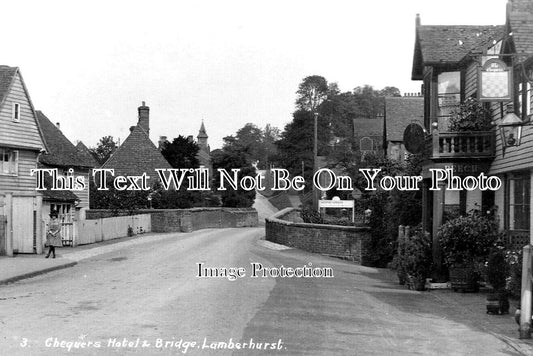 KE 5538 - Chequers Hotel & Bridge, Lamberhurst, Kent