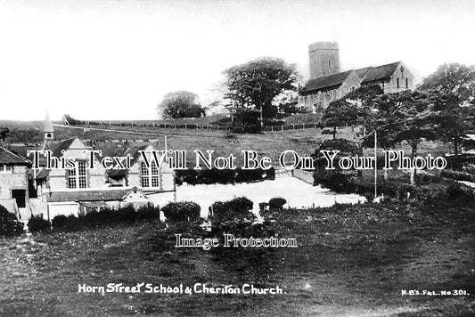 KE 5544 - Horn Street School & Cheriton Church, Kent