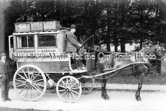 KE 5577 - Moody Canterbury To Barham Horse Drawn Coach, Kent