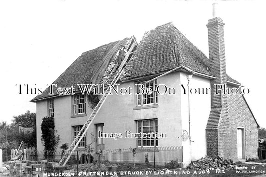 KE 5650 - Hungerden, Frittenden Lightning Strike, Kent 1912