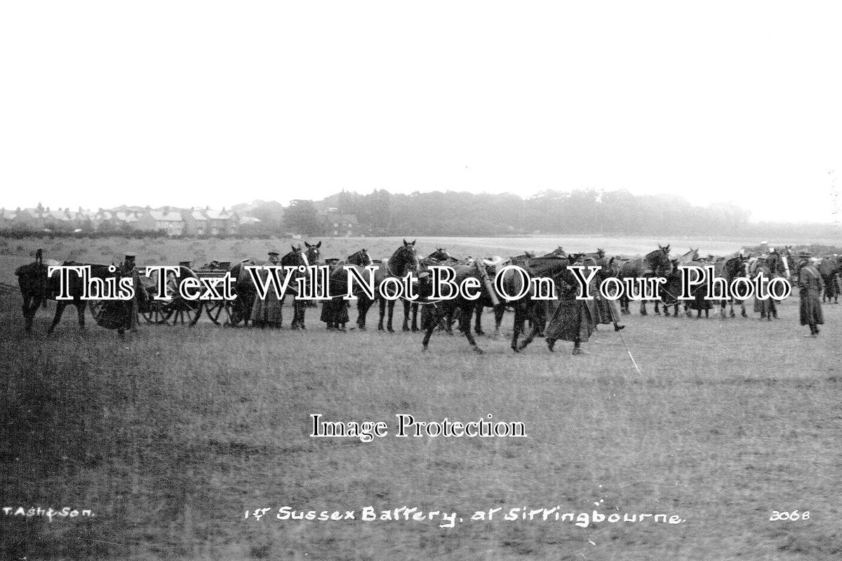 KE 5698 - 1st Sussex Battery, Military At Sittingbourne, Kent