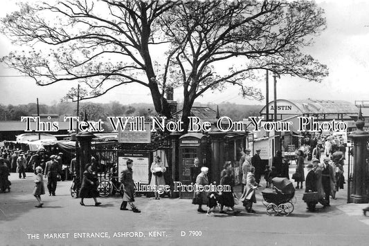 KE 5714 - The Market Entrance, Ashford, Kent c1961