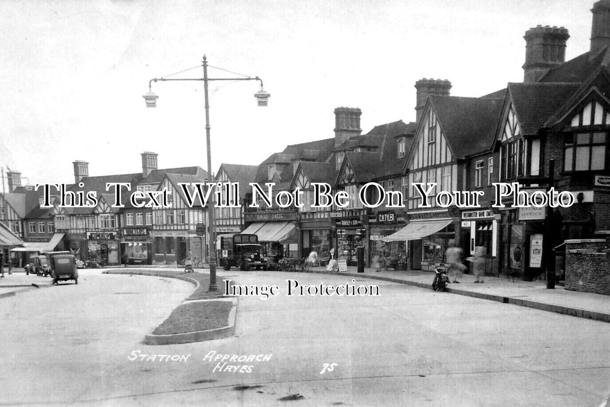 KE 5816 - Station Approach, Hayes, Kent c1938