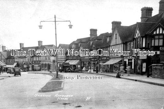KE 5816 - Station Approach, Hayes, Kent c1938