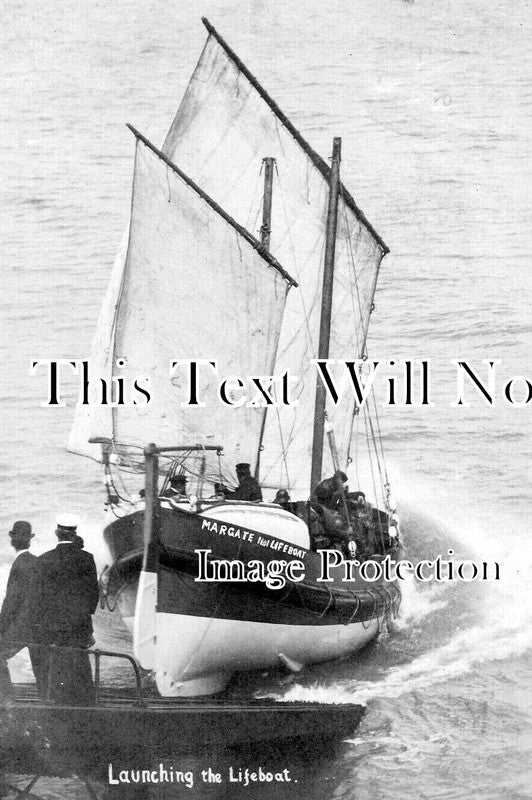 KE 5824 - Launching The Lifeboat, Margate, Kent