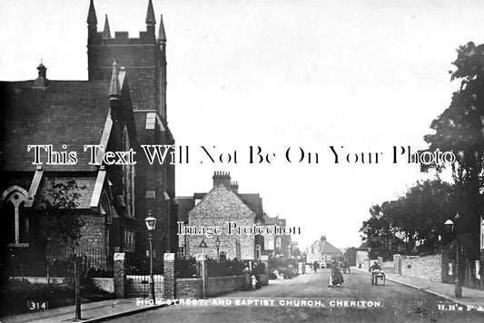 KE 5863 - High Street & Baptist Church, Cheriton, Kent